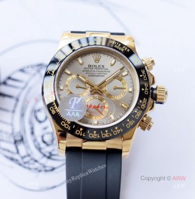 Swiss Quality Copy Rolex Daytona Gray & Gold watch 40mm